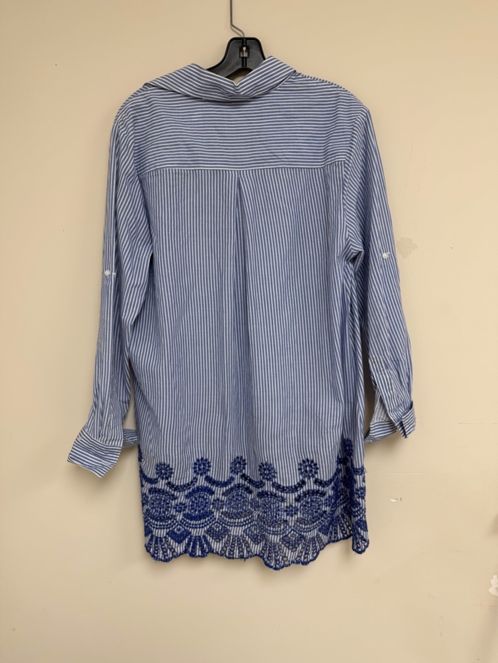 Violet Kay Blue and White Striped Top - Picture 2 of 3